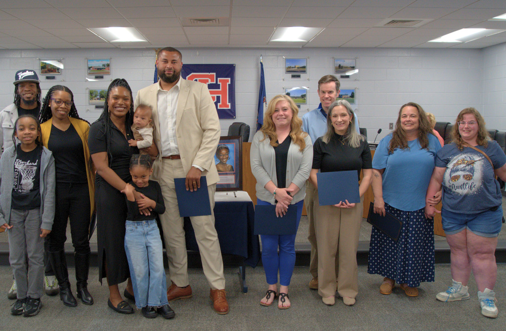 Heart of the Heights Award Winners Group Shot with Families