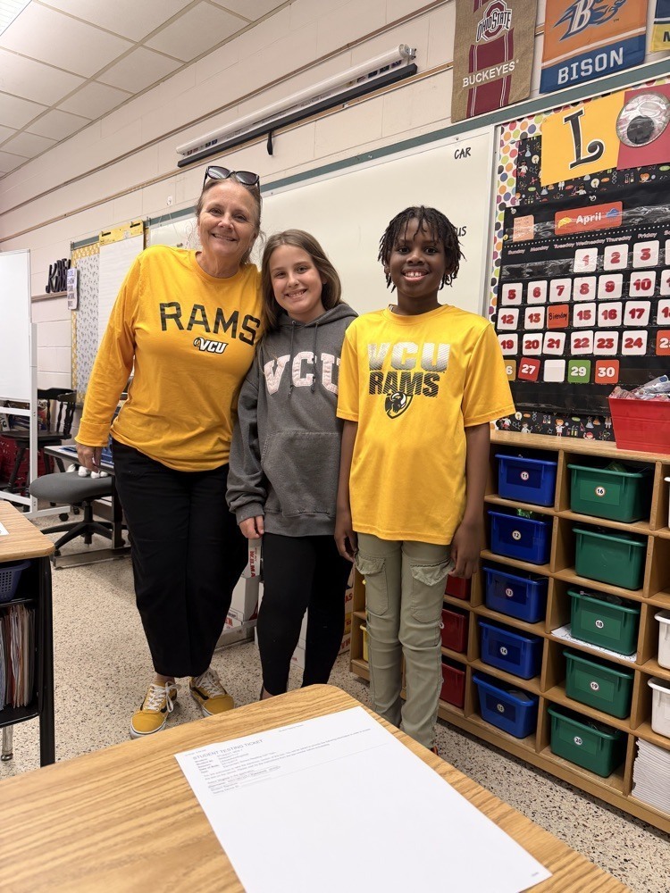 Teacher with students