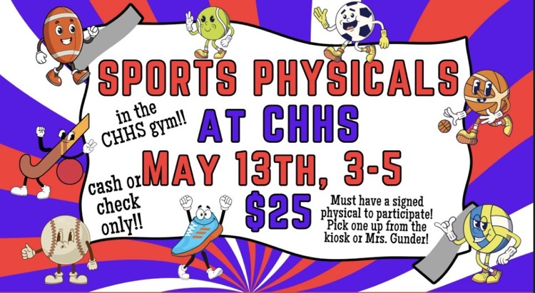  VHSL physical flyer for information and sports athletic balls