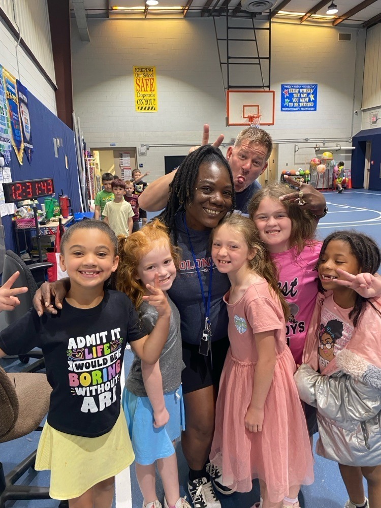 Students with PE Teachers