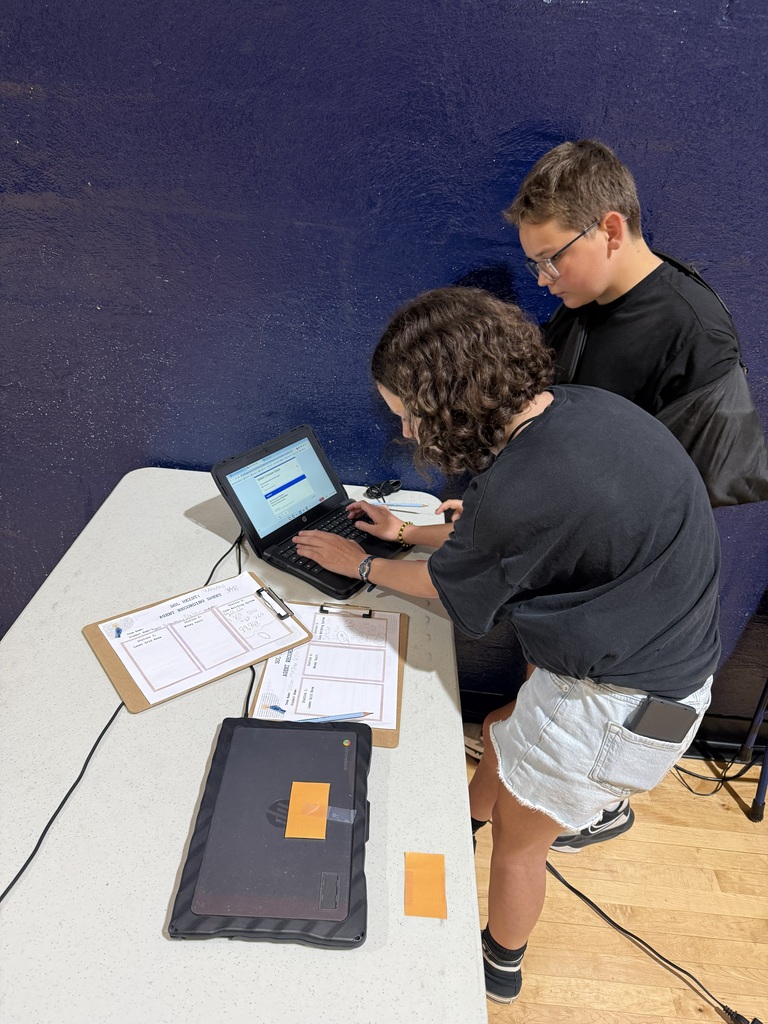 Middle School Students Engaged in Review Activity