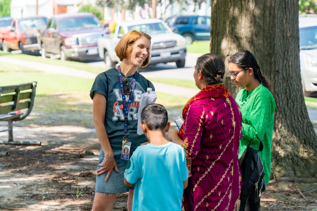 Family Resource Coordinator Talking with Family