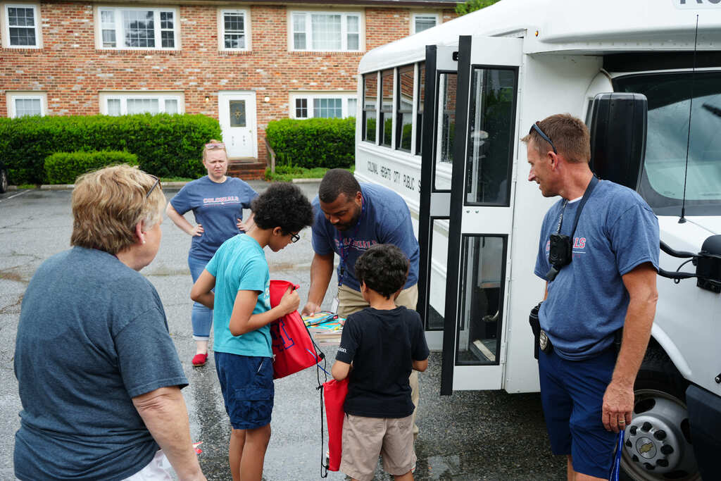 Superintendent Giving Boys Books