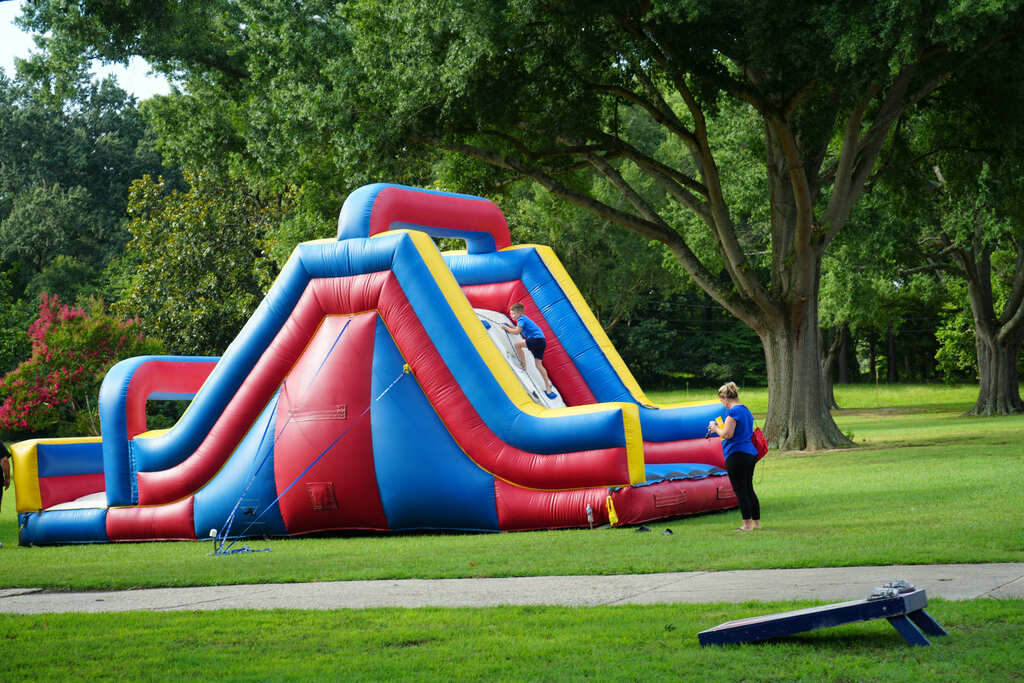 Boy on Bouncehouse