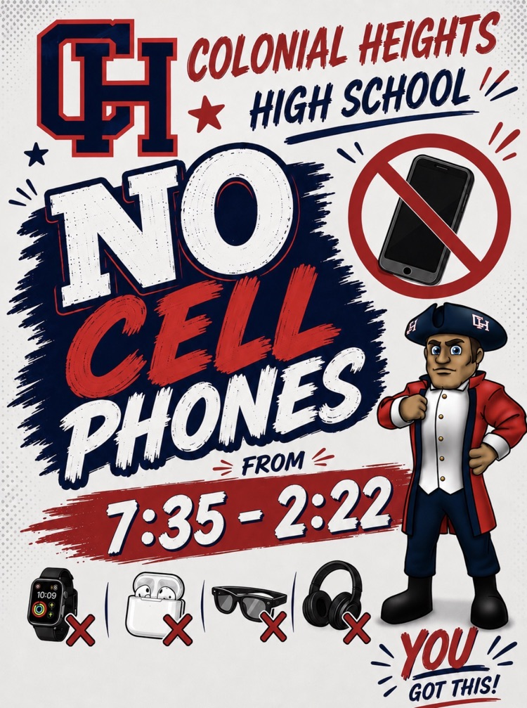 no cell phone during the school day flyer