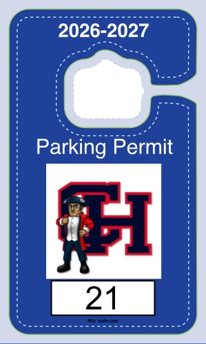 picture of CHHS parking decal