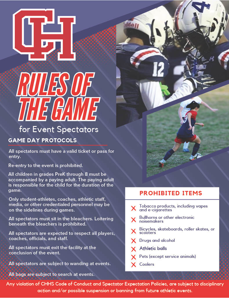CHPS Rules of the Game Poster