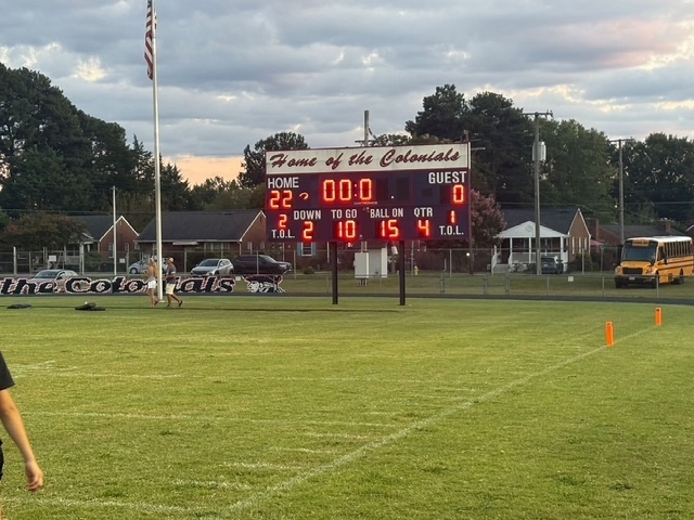 Final Scoreboard from tonight's game.
