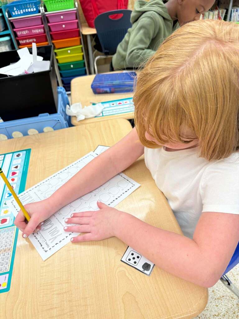 Student Writing Name