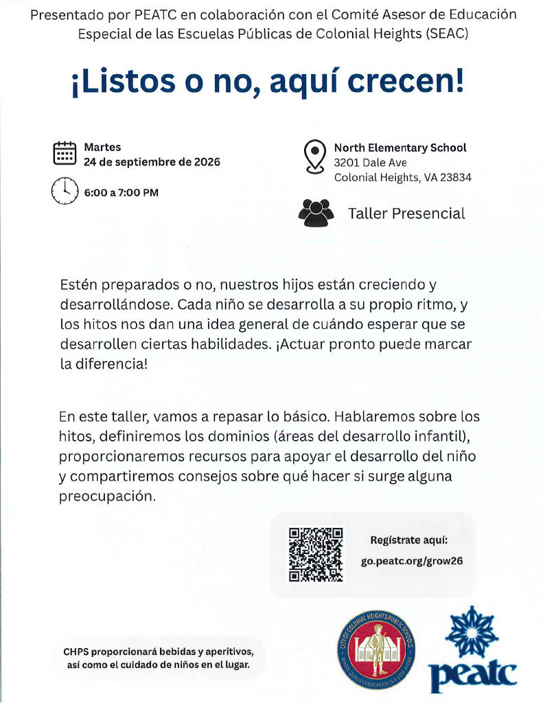 Ready or Not here they grow flyer - spanish