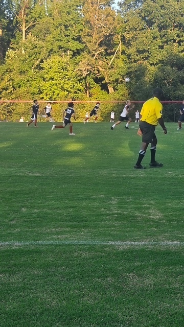 Boys Soccer in action