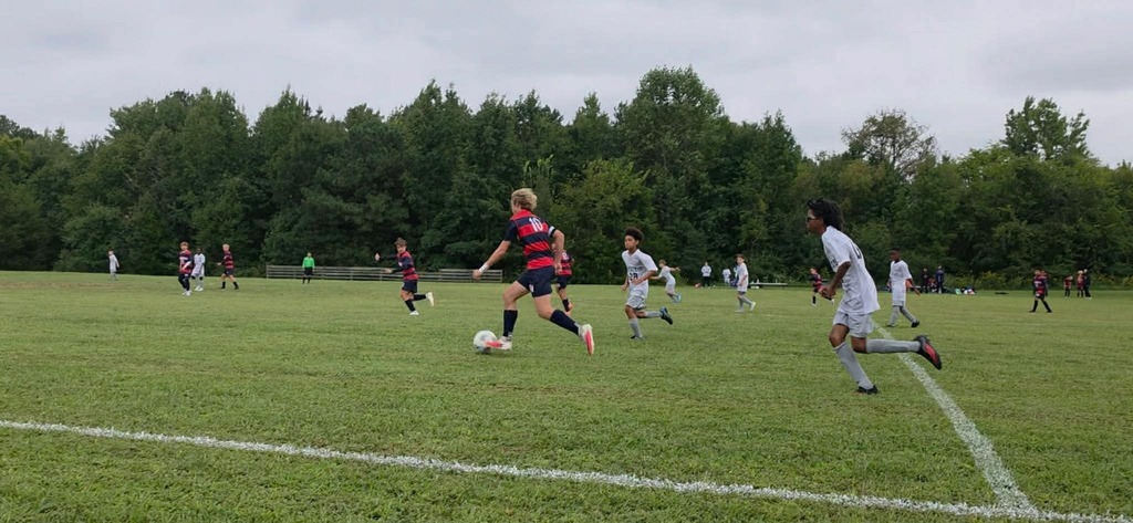 Boys Soccer headed down the field