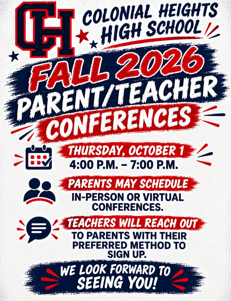 CHHS parent/teacher conference flyer with information about date, time, and how to sign up