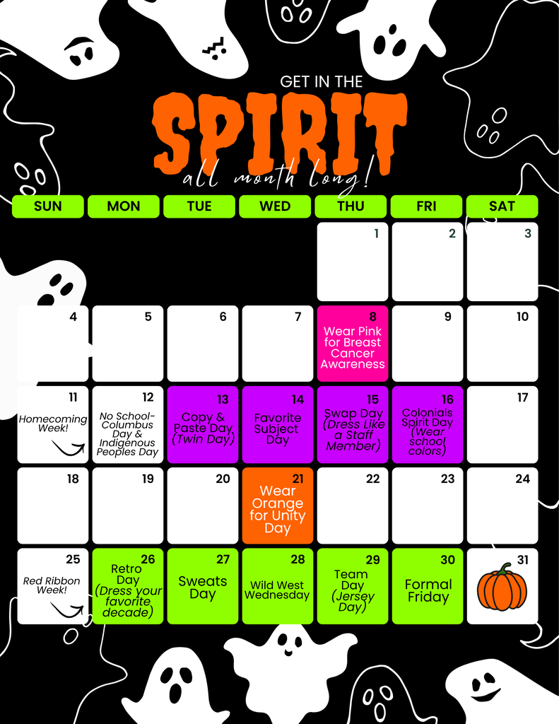October Spirit Days