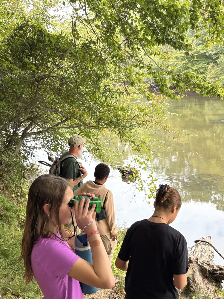 using binoculars to find new animals 