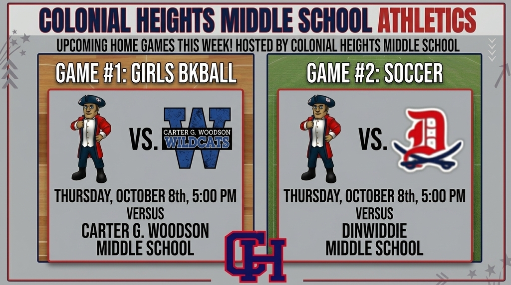 CHMS Home Athletics for the week of 10/5-10/9