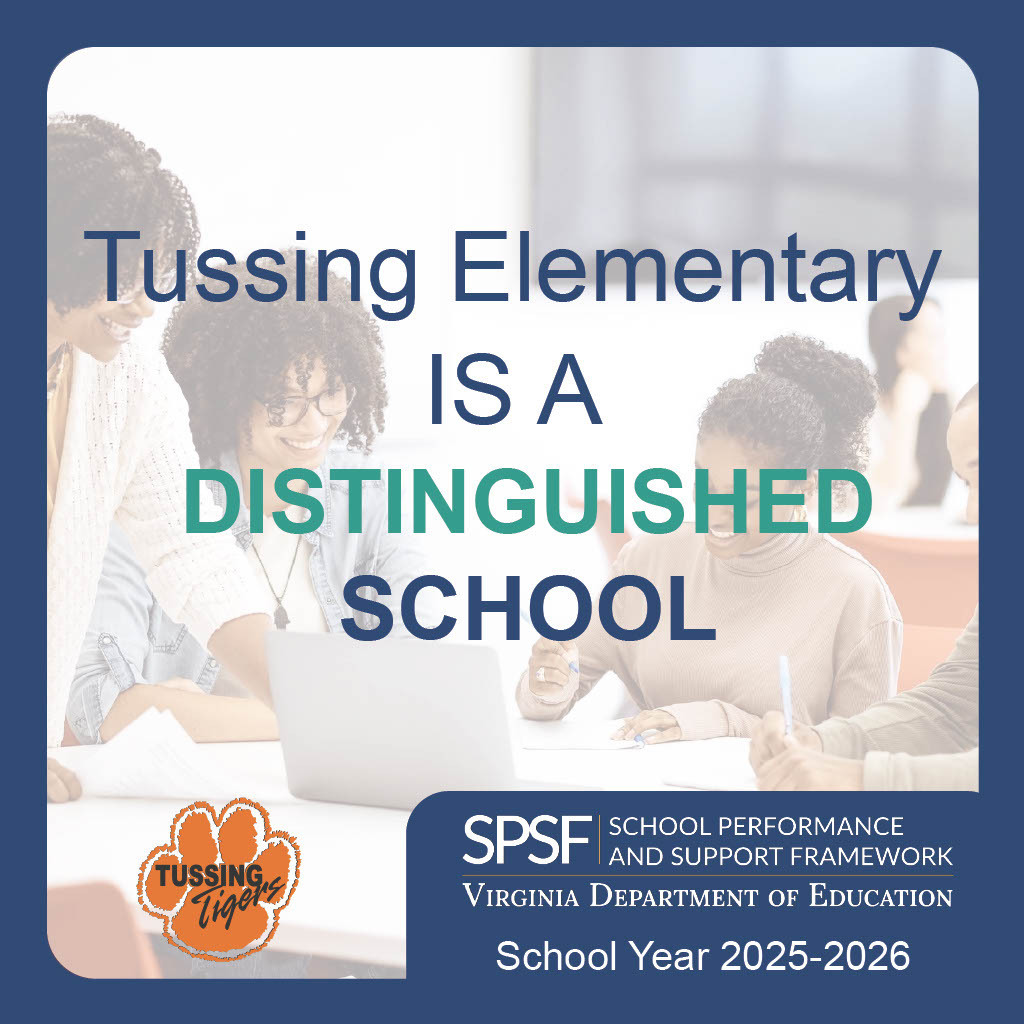TES - Announced by VDOE as distinguished school graphic 