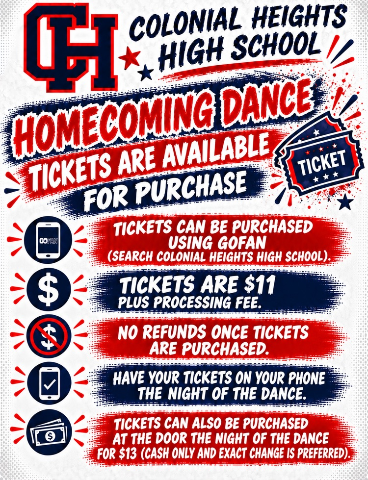 Homecoming ticket flyer 