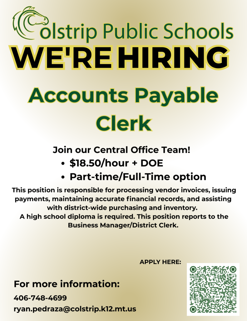 Colstrip Accounts Payable Opening