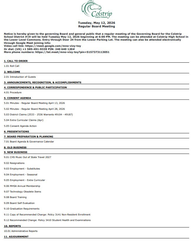 5-12-26 Agenda