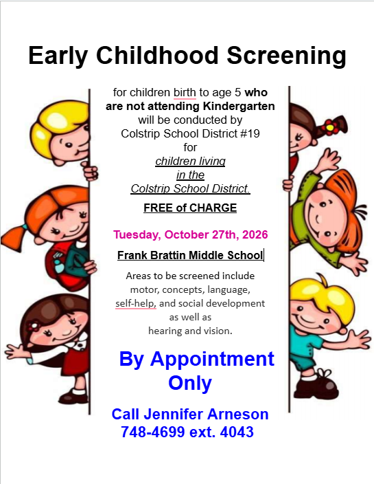 Early Childhood Screening Flyer