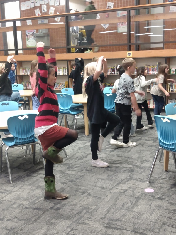 2nd Grade trying out some dance moves