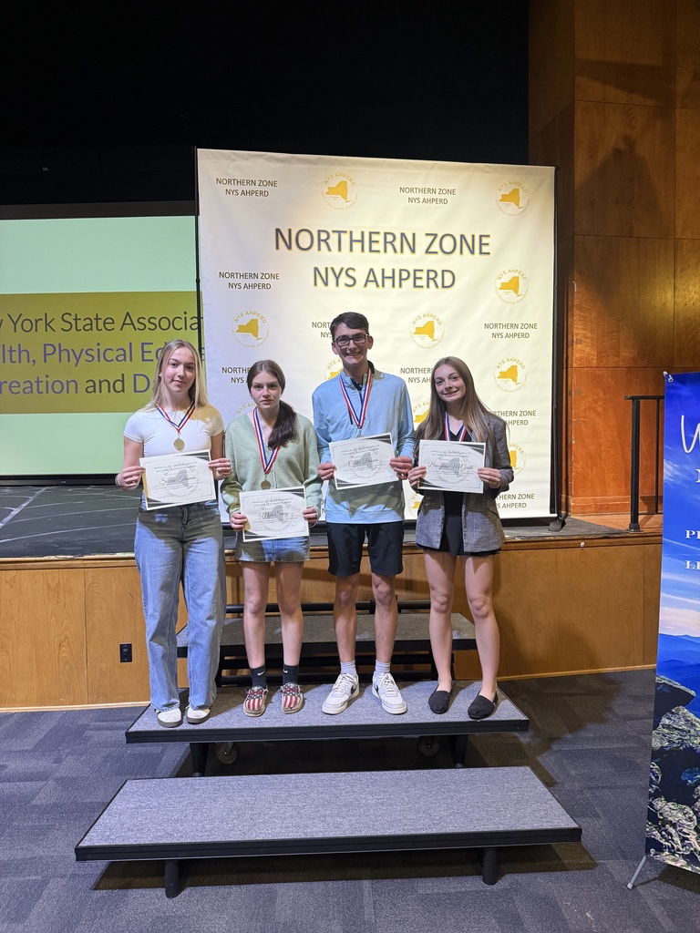 New York State AHPERD Northern Zone Student Leadership Award Winners