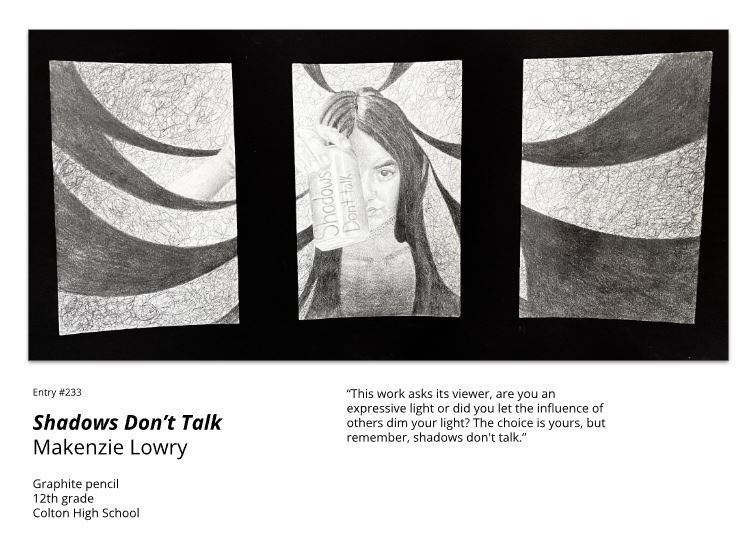 Colton High School student earns Art Speaks Award at Oregon’s largest student art show