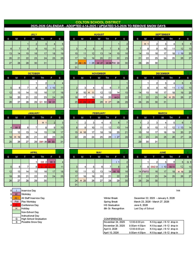 2025-2026 Calendar