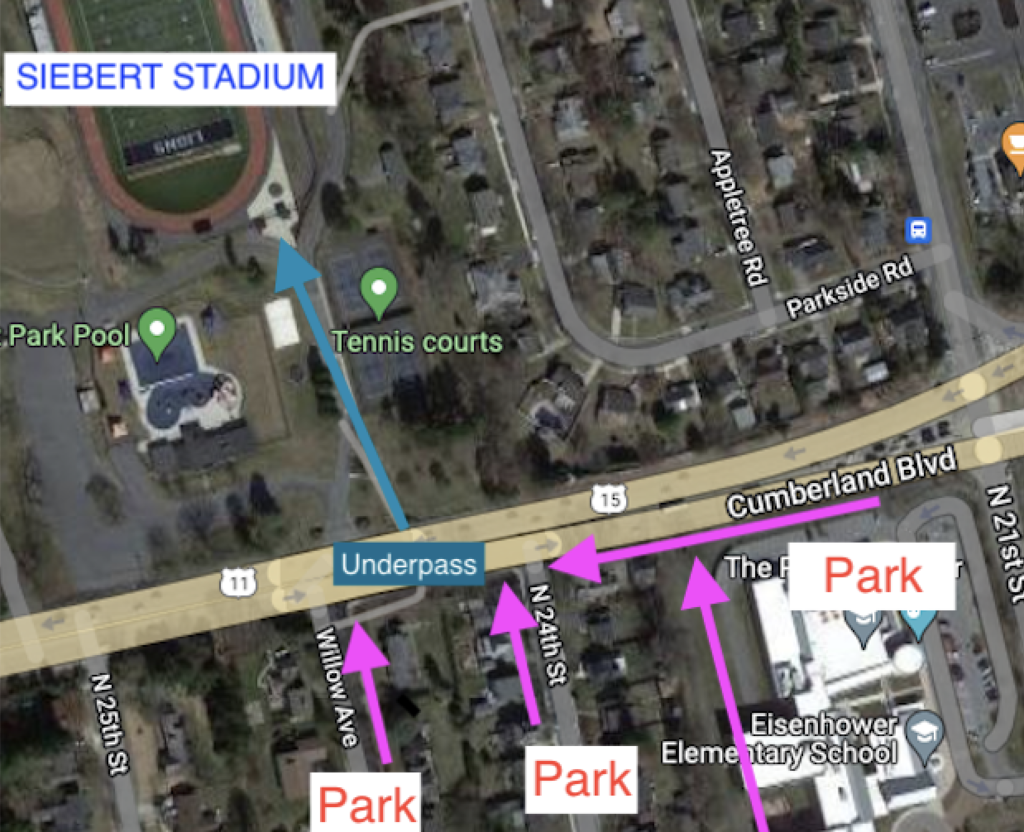 Siebert Stadium Parking