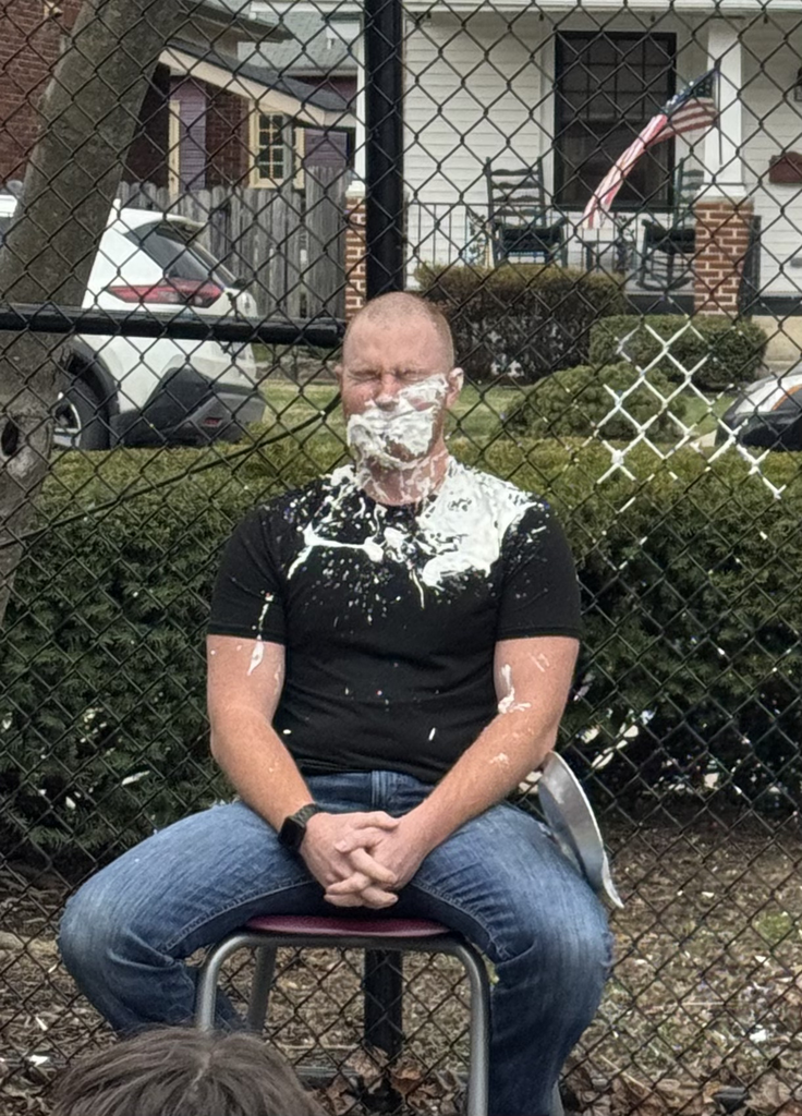 a teacher got pied