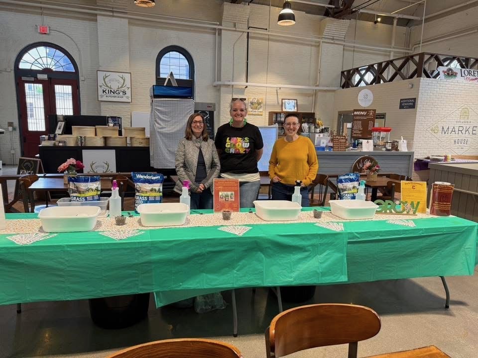 Student ambassador clothing drive at the Columbia Market House