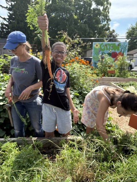 kids in the garden