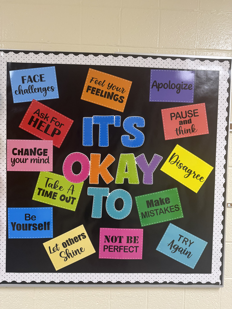 "It's ok to" bulletin board 