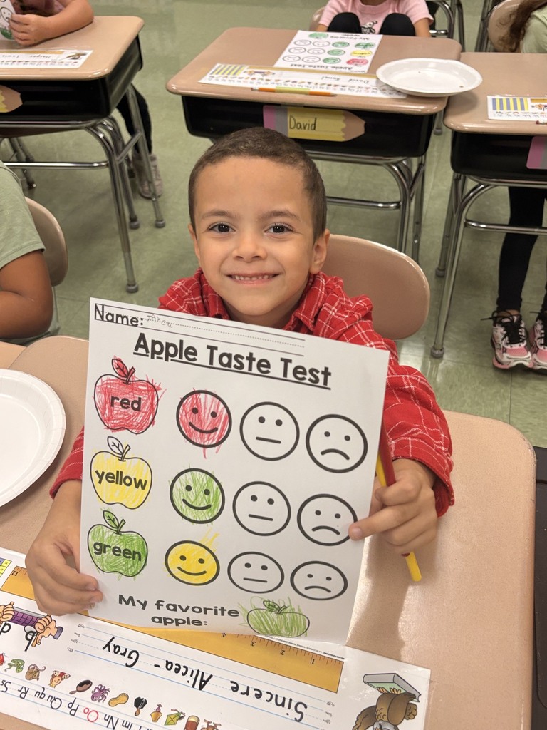 Mrs. Herr’s and Mrs. McCarty’s first grade classes joined together for an exciting apple investigation! Students explored different types of apples by observing, tasting, and comparing them. After sampling the apples, they graphed their favorites and analyzed the results. It was a fun, hands-on learning experience that combined science, math, and teamwork while celebrating the flavors of fall! 🍎