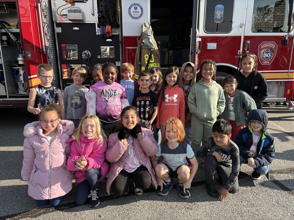 October is Fire Prevention Month, and today Park Elementary was excited to welcome the Columbia Borough Fire Department! 🔥🚒  Our students had a great time learning about fire safety, meeting our local firefighters, and discovering how firefighters help keep our community safe. 👩‍🚒  A huge THANK YOU to the Columbia Borough Fire Department for spending time with our students and helping us learn how to stay safe! We appreciate all you do for our Columbia community!