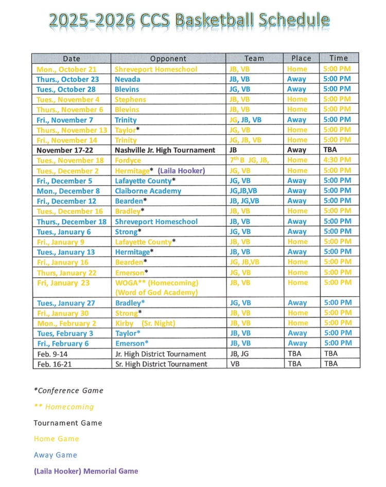 schedule 