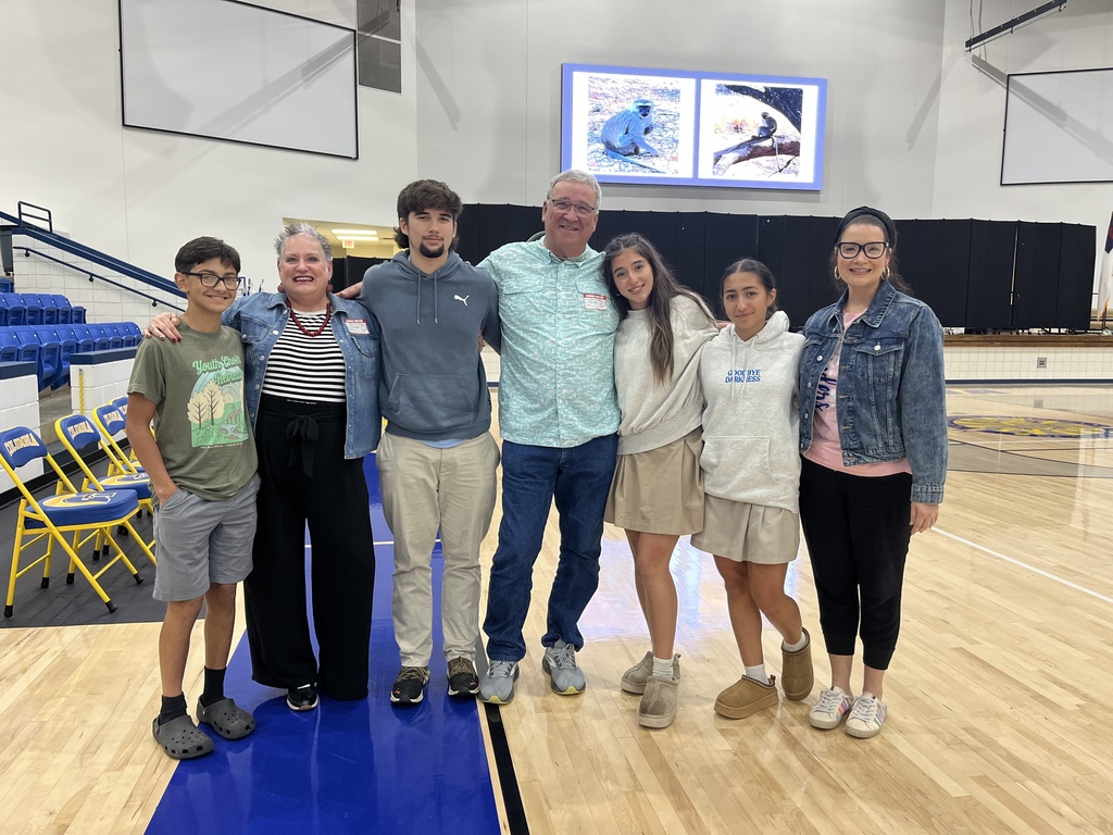 Special guest speakers for chapel - John and Sharon Henry with their family, the Newtons. 