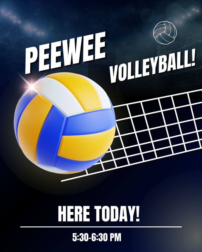 PeeWee volleyball today!