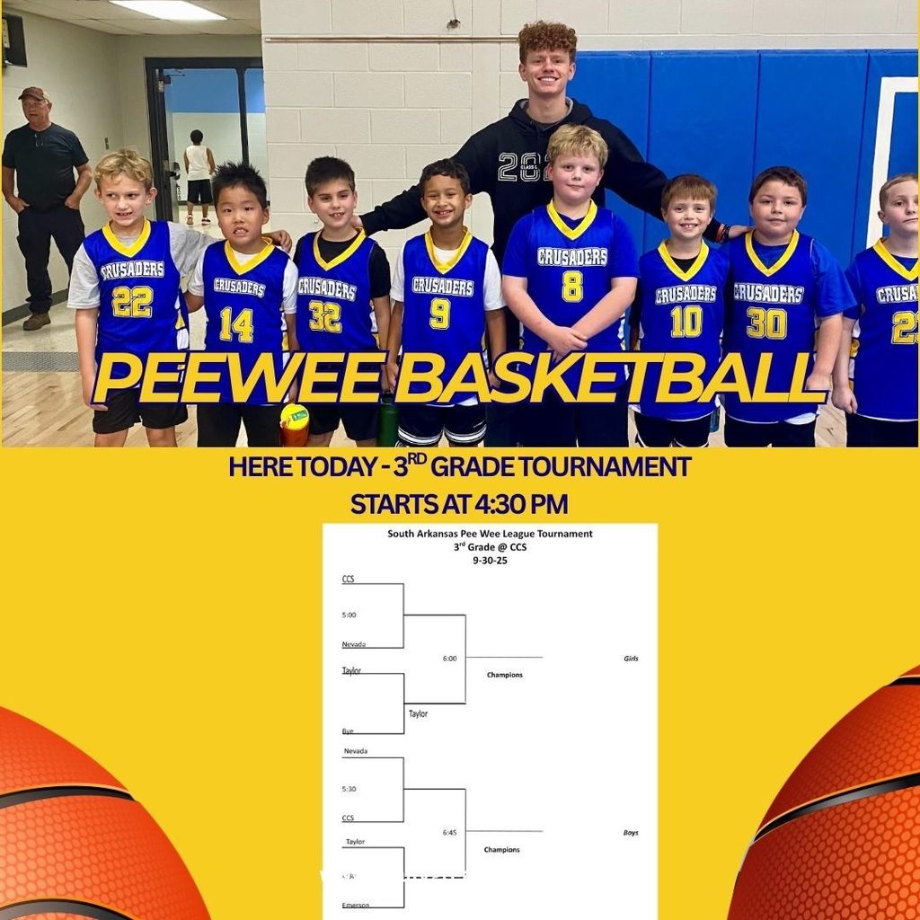 PeeWee basketball tournament - 3rd grade today!
