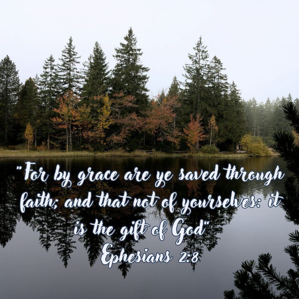 "For by grace are ye saved through faith; and that not of yourselves: it is the gift of God" Ephesians 2:8