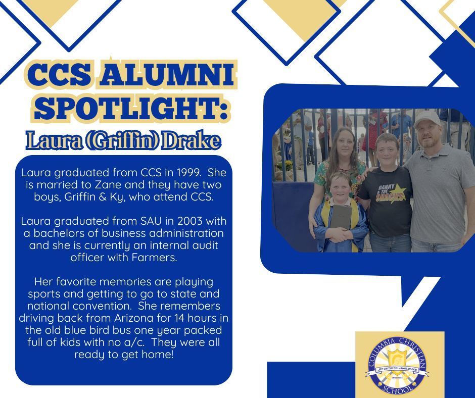 CCS ALUMNI SPOTLIGHT: Laura (Griffin) Drake