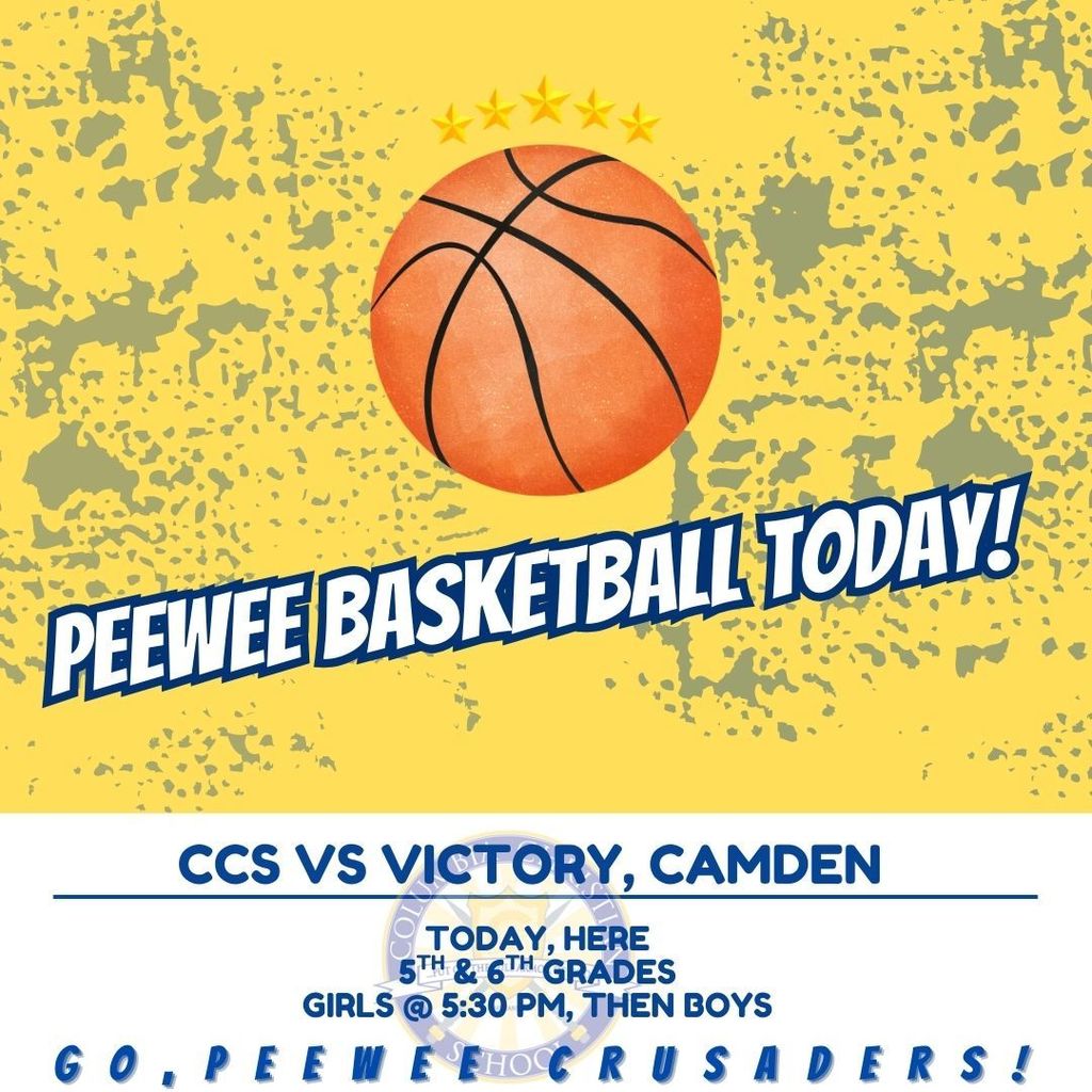 PeeWee basketball today!