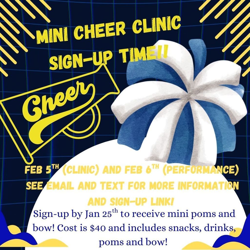 mini cheer clinic flyer