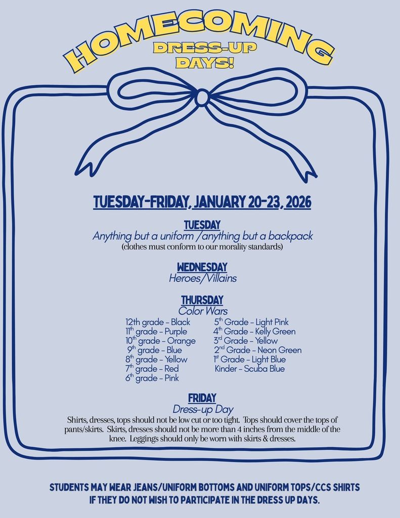Homecoming Dress up Days!