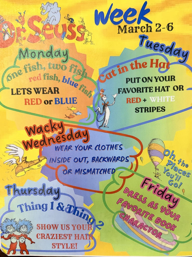 Dr. Seuss week is coming up!