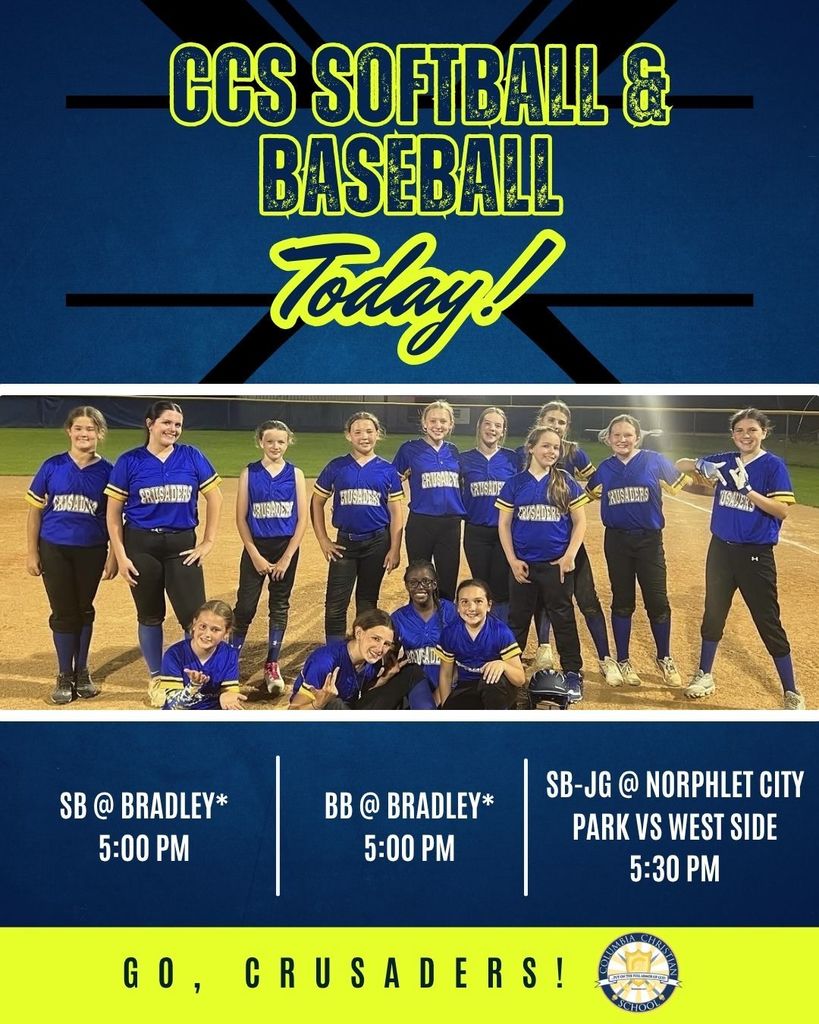 CCS softball & baseball today!