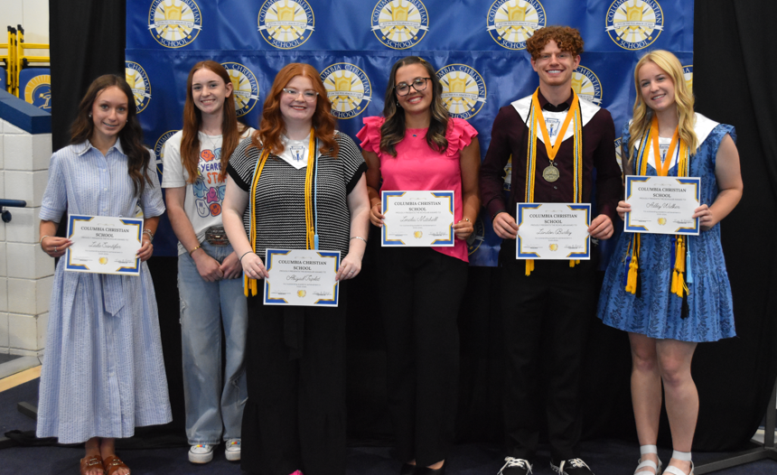 Blue Club: 23-25 Composite ACT Score. Senior Landon Burley, Sophomore Marley Linville, Sophomore Lorelai Mitchell, Sophomore Laila Santifer, Senior Abigail Triplet, Senior Adley Walker