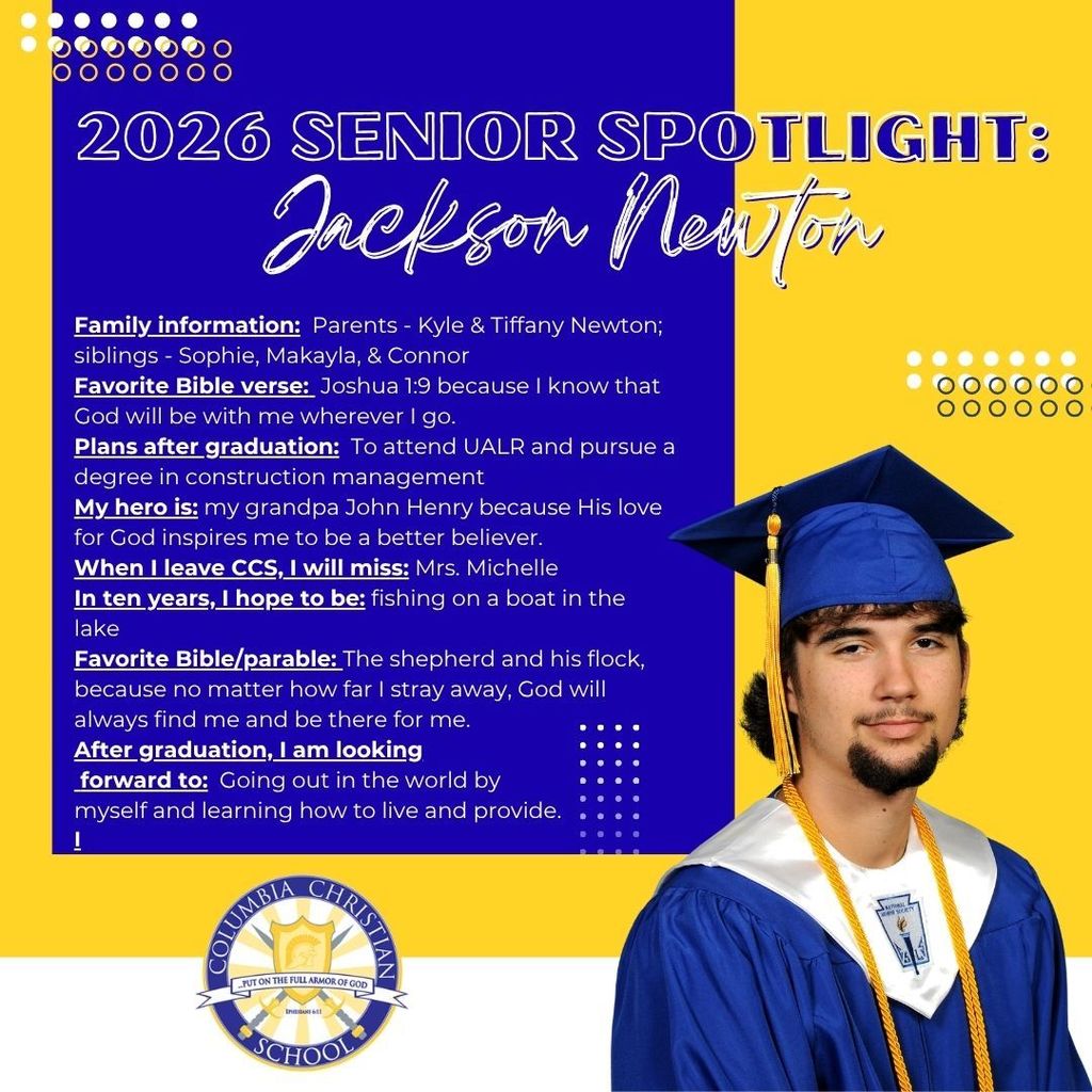 Congratulations to Jackson!