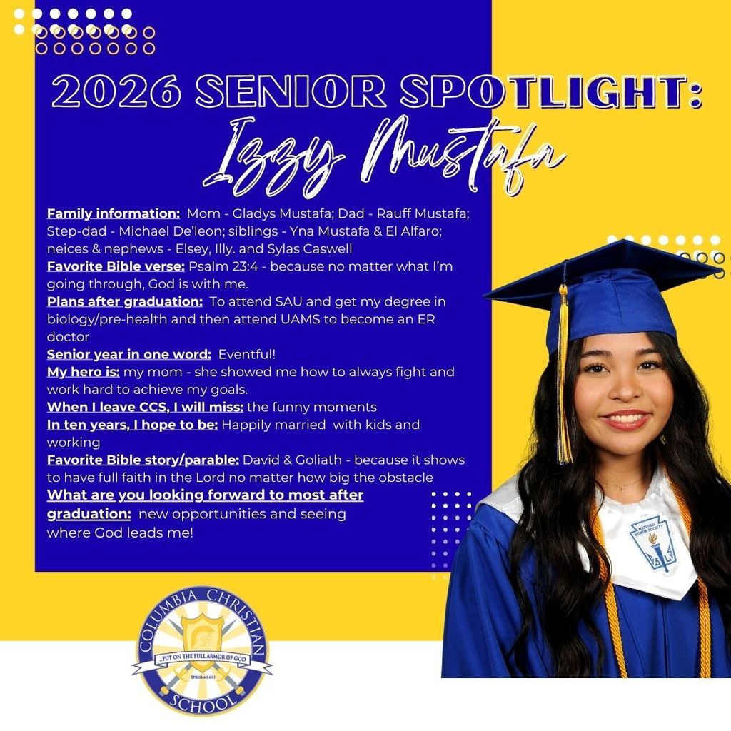 Congratulations to Izzy!